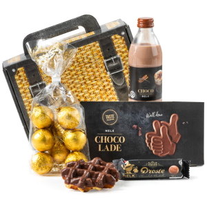 Houten kistje kerstpakket met duurzaam en origineel kistje