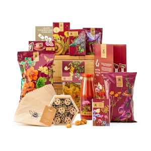 Vegetarisch kerstpakket met heerlijke artikelen