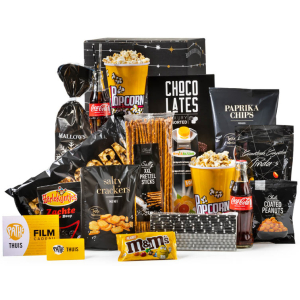 Film kerstpakketten vol heerlijke snacks voor een filmavond