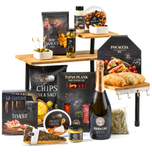 Kerstpakketten hout met mooie, duurzame, en natuurlijke artikelen