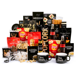 Kerstpakket opa en oma met leuke soepmokken om te verrassen