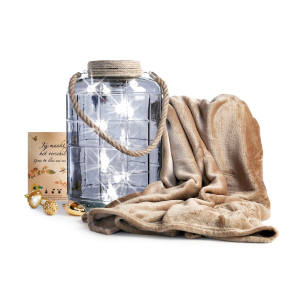 Mooi wellness kerstpakket met handdoek en zeep